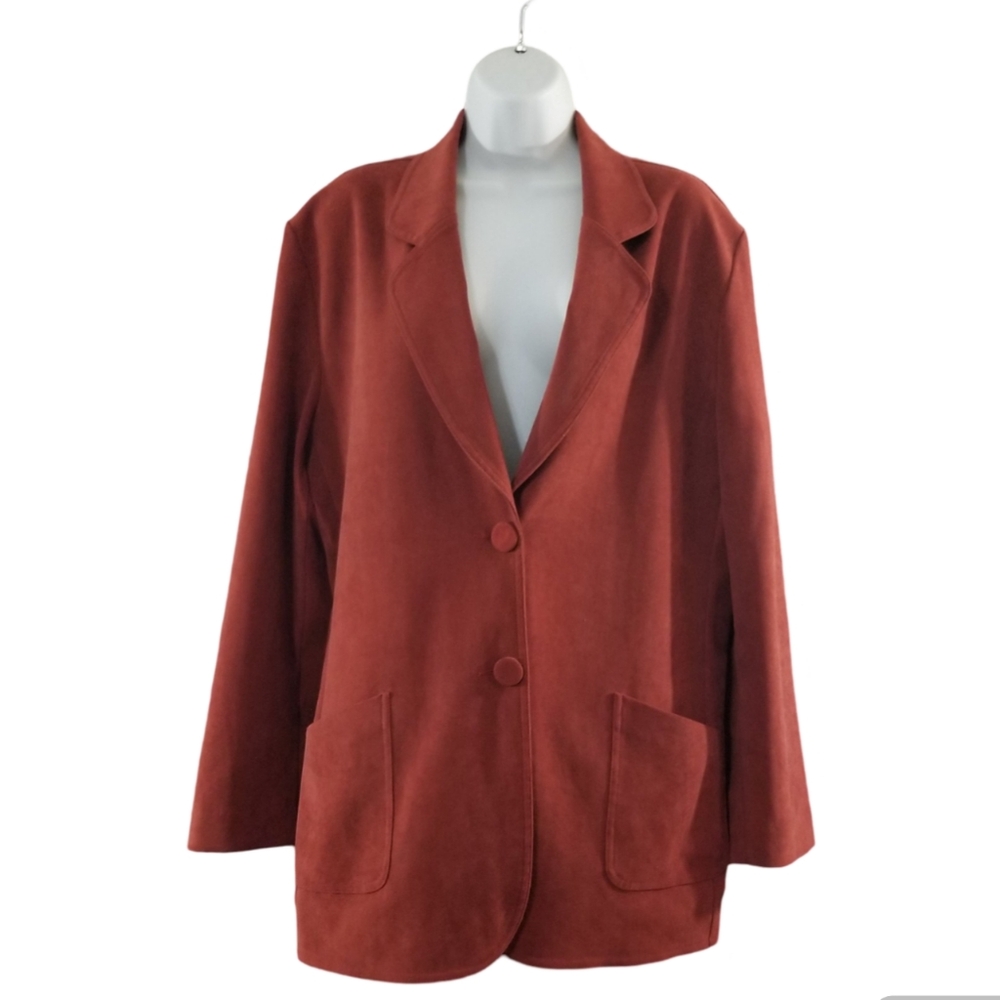 Women's Leigh Morgan Size Large Rust Blazer